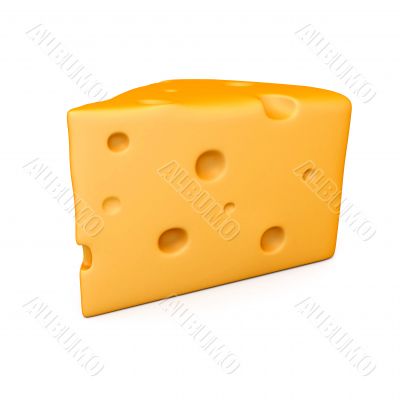 A peace of cheese