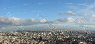 The sky above Paris
