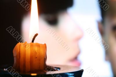 Burning candle