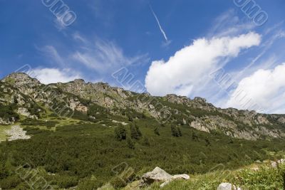 Clouds in mountain