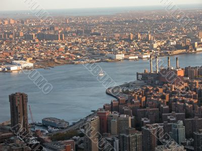 View from Empire State building on Manhattan
