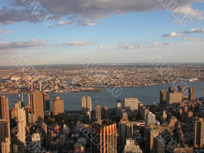 View from Empire State building on Manhattan