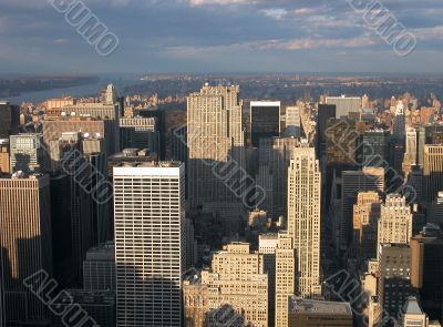 View from Empire State building on Manhattan