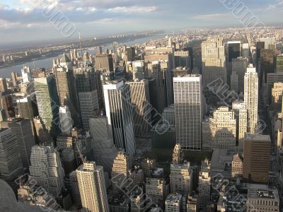 View from Empire State building on Manhattan