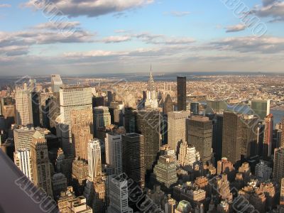 View from Empire State building on Manhattan