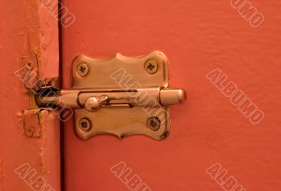 old metal door catch