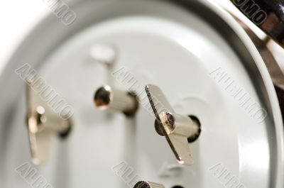 Clock back view Close up