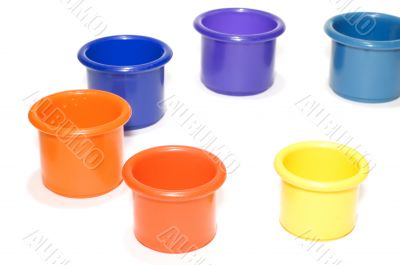 colored bucket