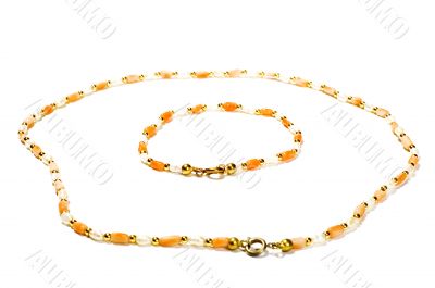 coral beads