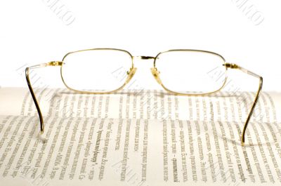 Glasses on white