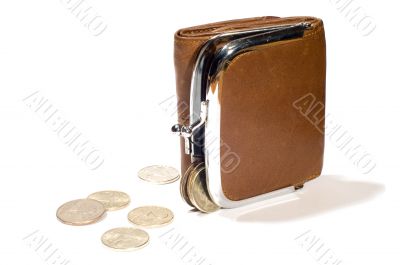 purse with money