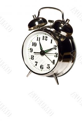 on white: clock