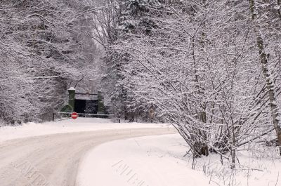 snow road
