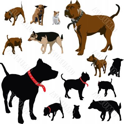 Dog illustrations and silhouettes Dog illustrations and silhouettes