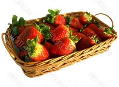 Strawberry in a basket