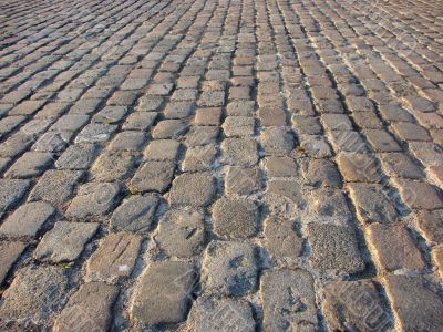 Cobblestone road