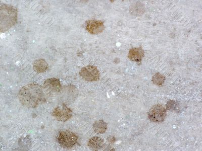 Concrete with spots of a paint