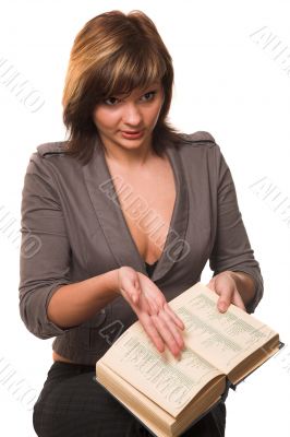 girl with book girl with book