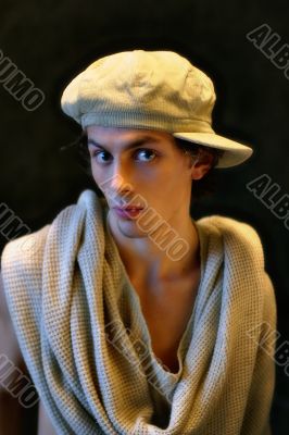 Portrait in a cap