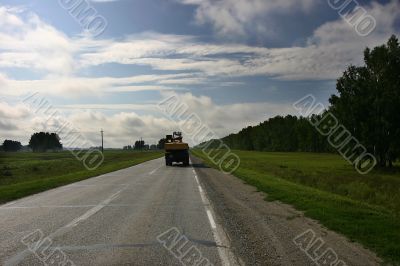 car on the road