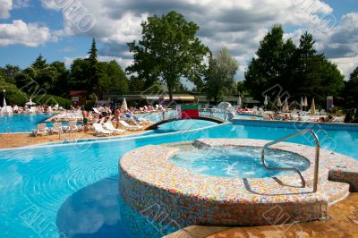 Pool in hotel