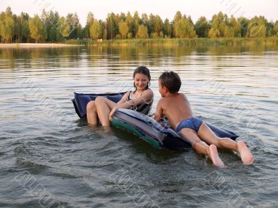 The evening bathing