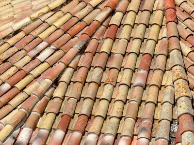 Old tile roof