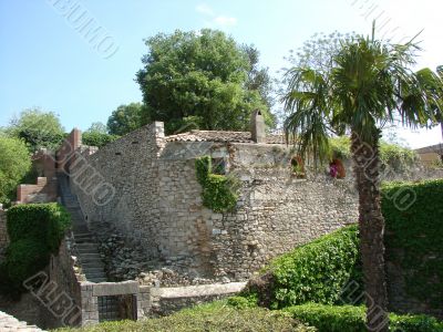 Antique ruins.Fortress