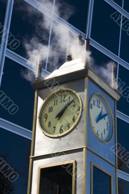 Steam clock