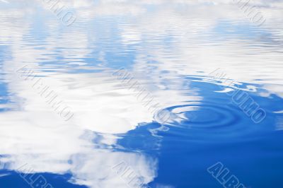 Sky in water