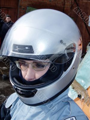 Winter go-cart racing Winter go-cart racing