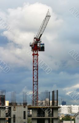 The building crane
