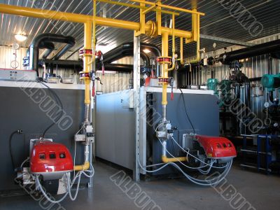 Gas boiler-house