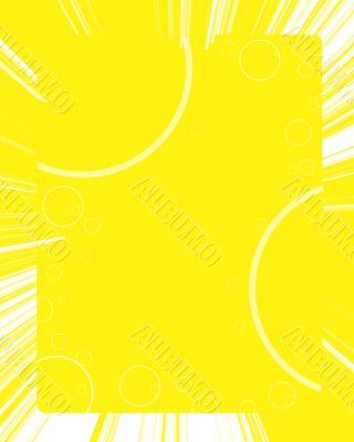 Yellow background with white circles