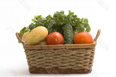 vegetable in basket