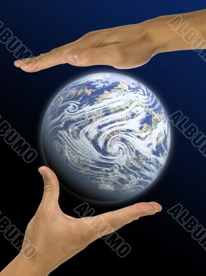 ecology, hands, responsibility