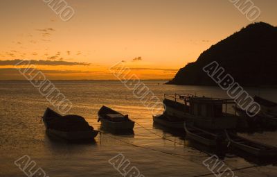Sunset on island Margarita, Venezuela