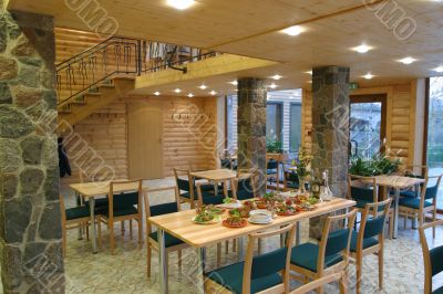 Interior of the georgian restaurant