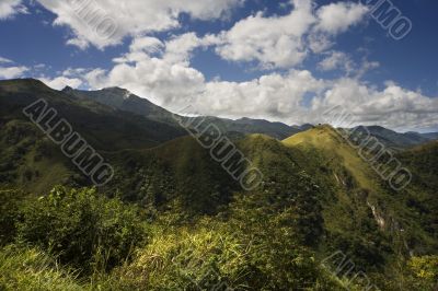 mountains, hills, meadow
