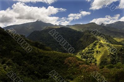 mountains, hills, meadow