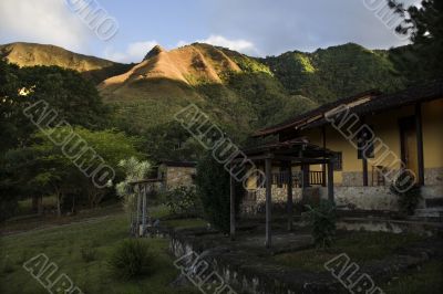 mountains, hills, meadow