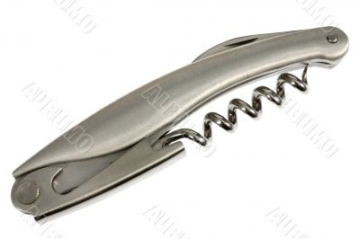 corkscrew, knife