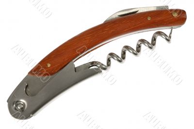 corkscrew, knife