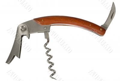 corkscrew, knife