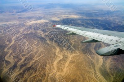 Desert, Egypt, river, sand, plane