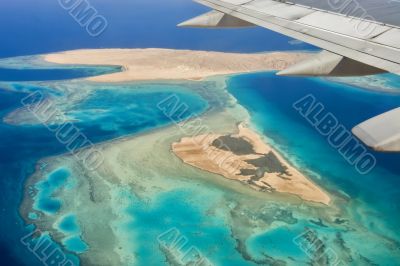 Desert, Egypt, river, sand, plane