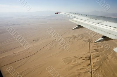 Desert, Egypt, river, sand, plane
