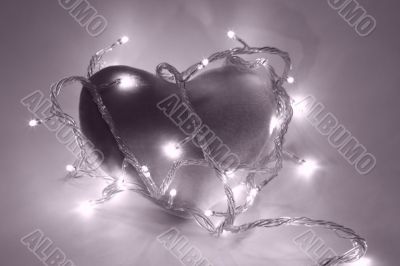 Heart in magenta filter