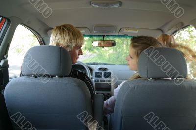 Journey to families on car