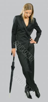 Young beautiful smiling business woman